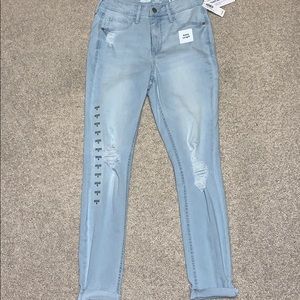 High rise skinny jeans!